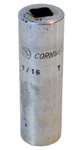 Cornwell Tools T0214l 7/16" Sae Deep Socket 1/4" Drive 6 Point Usa Chrome. Fixed Price $9.99.