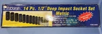 Pittsburgh 14 Pc Set 1/2 Drive Black Deep Well Impact Sockets Metric. Fixed Price $45.00.