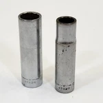 2 Craftsman 1/2" Drive Deep Sockets 12 Point 9/16" 11/16" V 47522 Usa Vintage. Fixed Price $8.99.