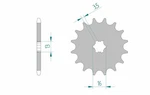 45431-standard Steel Sprocket 27100 420 Compatible With Suzuki Zr 50 Sk. Fixed Price $27.80.