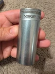 Vintage Snap-on Tool S320-1/2 Sae 1" Deep Socket 1/2" Drive 12 Point Usa. Fixed Price $17.00.