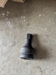 101c) New Old Stock Grey Pneumatic 1" Drive X 22mm Hex Driver Socket (4922m). Fixed Price $49.99.