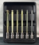 Snap-on Metric Long Hex Ball Bit Driver Socket Set 3/8" Dr. (4-10mm) 206efablm. Fixed Price $134.99.