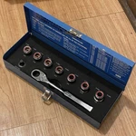 Armstrong 3/8 Drive 9pc Eliminator Ratchet System Sae Socket Set To 3/4. Fixed Price $64.99.