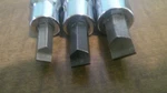 Snap-on Driver Bit Sockets 3-pc F42e- F52e-f62e Flat Slotted 3/8" Drive Usa. Fixed Price $43.00.