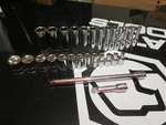 Matco Silver Eagle 1/4" Drive 26-pc Metric 6 Point Socket Set W/ 2 Extensions. Fixed Price $99.50.