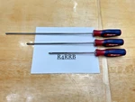 Snap-on Tools 3pc Instinct Hard Grip All P2 Long Screwdrivers Red White Blue Rwb. Fixed Price $199.95.