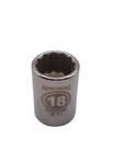 Armstrong 39-118 1/2 Drive 12 Point Standard Length Socket, 18mm. Fixed Price $7.00.