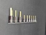 Caterpillar Tools Usa Cat By Snap On 9pc 3/8 1/2 Metric Hex Socket Set. Fixed Price $115.00.