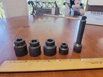 Lot Of 5 Vtg Mac Vi Xi Sockets & Extension Bar. Fixed Price $44.99.