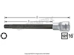 Cylinder Head Bolt Socket - Polydrive 1/2" Drive 6 Point Hazet +warranty. Fixed Price $56.45.