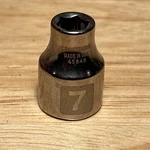 Craftsman Usa 7mm 6 Point 3/8" Drive Shallow Easy Read Socket. Fixed Price $19.99.