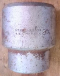 1960's-80 Proto Professional 2 15/16" Chrome Socket #5794 Twelve Point 1" Drive. Fixed Price $85.00.