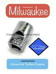 Milwaukee 21mm 1/2" Drive 6 Point Standard Shallow Socket 45-34-9122 21 Mm. Fixed Price $11.39.