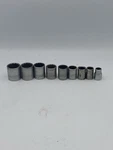 Vintage Husky Usa 3/8 Drive Sae Socket Set -7/8 9pc H6. Fixed Price $16.00.