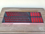 Snap-on Tools 2pc Foam Organizer Tray For 3/8" Drive Metric Sae Sockets Sets. Fixed Price $399.95.