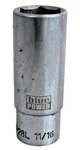 Cornwell Blue Power Tool Cbp28l 11/16" Sae Deep Socket 3/8" Drive 6 Point Chrome. Fixed Price $9.99.