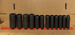 Matco Tools 12 Pc 1/2" Dr 6 Pt Deep Impact Socket Set(1/2" -1-1/4" Cdp406a) Used. Fixed Price $360.00.