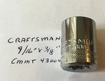 Craftsman 9/16" X 3/8" Dr 6 Point Standard Shallow Socket Cmmt. Fixed Price $9.46.