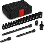 19pcs 1/4 " Drive Magnetic Impact Socket Set 4-15mm 6 Point Shallow Cr-mo. Fixed Price $35.97.