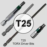 T25 (t-25) Torx/star Driver Bit - Color Coded Drive. Fixed Price $28.95.