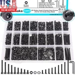 2135pcs M3 Screws Kit, M3x5/6/8/10/12/16/20/25/30/35mm Button Head And Socket He. Fixed Price $29.68.
