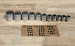 Snap On Tools - 11pc Shallow Socket Set, 3/8 Dr, 6pt Fs 15/16 1/2 & 1/4. Fixed Price $125.99.