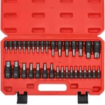 34-piece Torx Bit Socket Set, 1/4", 3/8" And 1/2" Drive T6-t70 Solid Star Soc.... Fixed Price $53.77.