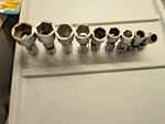 Snap-on Tools Fs Series Sae Swivel Socket Set 9-pc 6 Point 3/8" Drive Usa. Fixed Price $149.00.