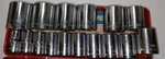 Lot Of 16 Easco / K-d 53 8128 12mm -32mm - Shallow Socket, 1/2 Drive 12 Point. Fixed Price $75.95.