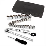Wilmar Corp. / Performance Tool 40 Pc 1/4 & 3/8 Dr.sae/metric Skt Set W1173. Fixed Price $25.26.
