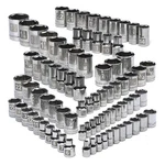 Craftsman 82 Piece 1/4 3/8 1/2 Drive Metric/sae 6pt Socket Set Easy Read. Fixed Price $132.95.