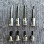 Gedore In 20 1/4" Bit Socket Hex Set 3mm, 4mm, 5mm, 6mm; Long & Short Versions. Fixed Price $70.00.