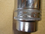 Snap-on, 3/4 Drive, 41mm, Shallow, 12-point Socket, Chrome, Used, Ldhm 412. Fixed Price $41.00.