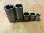 Vintage Snap On 3/8 Dr Double Square 5pc Socket Set F410 F412 Sf414 Sf416 Sf418. Fixed Price $62.98.