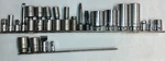 Mac Tools Assorted Used 3/8"- 1/2" Sockets 6-12pt - Extensions Special Use. Fixed Price $10.95.
