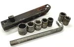 Indestro Tools 1/4"- 7/16" Hex Drive Socket Set 6 & 4 Pt Plug Lot Case Sae. Fixed Price $14.00.