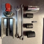 Cornwell Tool Lot 8 Pts Sockets , Wrenches ,puller. Fixed Price $44.00.