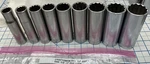 Craftsman 1/2 Drive 9pc 12pt Deep Sae Sockets, 1/2in. - 1in., Usa Made. Fixed Price $58.00.