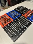 Quinn Master Bit Socket Organizer Fits Harbor Freight 87pc Set #70347. Fixed Price $44.99.