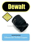 Dewalt Easy Read 3/8" Drive 5/8" In Shallow 6 Point Black Impact Socket 74-483. Fixed Price $9.96.