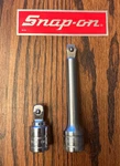 Snap On 2-piece Wobble Extension Set Sxw2-2" And Sxw5-5" Made In Usa. Fixed Price $39.99.
