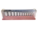 Snap On Usa New 11 Piece 3/8" Drive 6 Point Sae Deep Chrome Socket Set 211sfsy. Fixed Price $224.95.