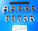 Mac Tools 10 Piece 3/8 Drive Metric Flare Nut Crowfoot Wrench Set With Holder. Fixed Price $210.00.