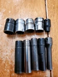 Snap On 1/4 3/8 Drive Mixed Sockets Lot Of 10. Fixed Price $55.00.