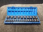 Grey Pneumatic 1726m 26 Piece 1/2" Drive 12 Point Metric Impact Socket With Case. Fixed Price $140.99.