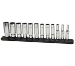 Platinum 12pc 1/4 Dr Deep Metric Universal Spline Socket Set W/rail 4-15mm. Fixed Price $46.49.