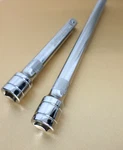 New Kobalt 1/2"-drive 6" And 10" Long Extension Bars With Knurling, Chrome 2pc. Fixed Price $5.97.
