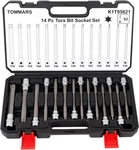 Tommars 14-pc Long Torx Bit Socket Set, S2 Alloy Steel Star Set T10-t70. Fixed Price $46.79.