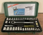 Vtg Buffalo 40 Piece 1/4 3/8 #230240 Drive Sae & Metric Combination Socket Set. Fixed Price $32.99.